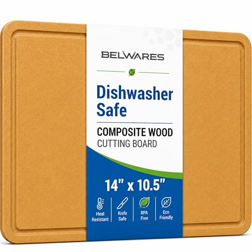 Tabla para cortar rectangular de madera compuesta 35.6x26.7 cm miniatura 1