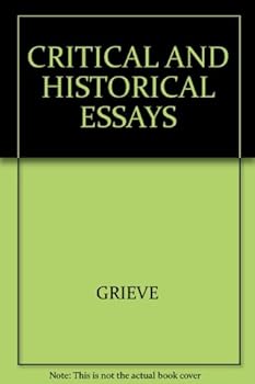 Hardcover Critical and Historical Essays Book