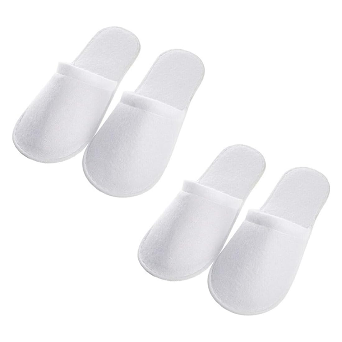 2 coppie Pantofole antiscivolo usa e getta ciabatte chiuse ciabatte usa e getta hotel spa casa viaggio taglia unisex