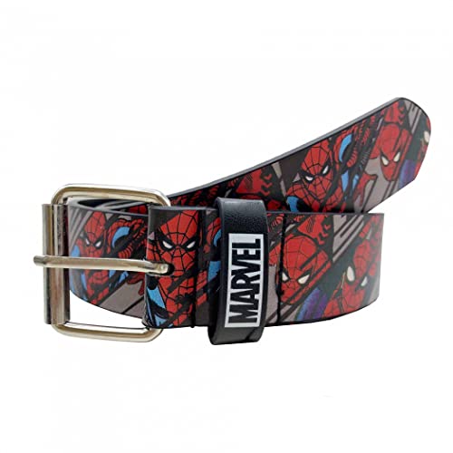 RGA Leatherworks Spider-Man Retro Comic Belt (Multicolor, Small-Medium)