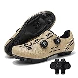 Treer Fahrradschuhe Herren Damen, Schuh Mountain Bikes Rennradschuhe mit SPD Schuhschloss, Schuhe Rennrad, Outdoor Schuhe Kompatibel Radschuhe Fahrrad Indoor Spin | 36-48 EU (ERD,44)