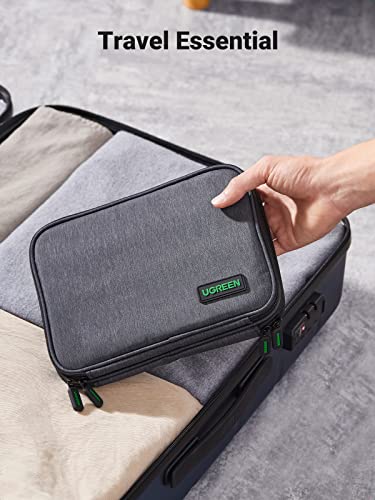 UGREEN Organizador eletrônico Bolsa de armazenamento para organizador de cabos de viagem para cabos