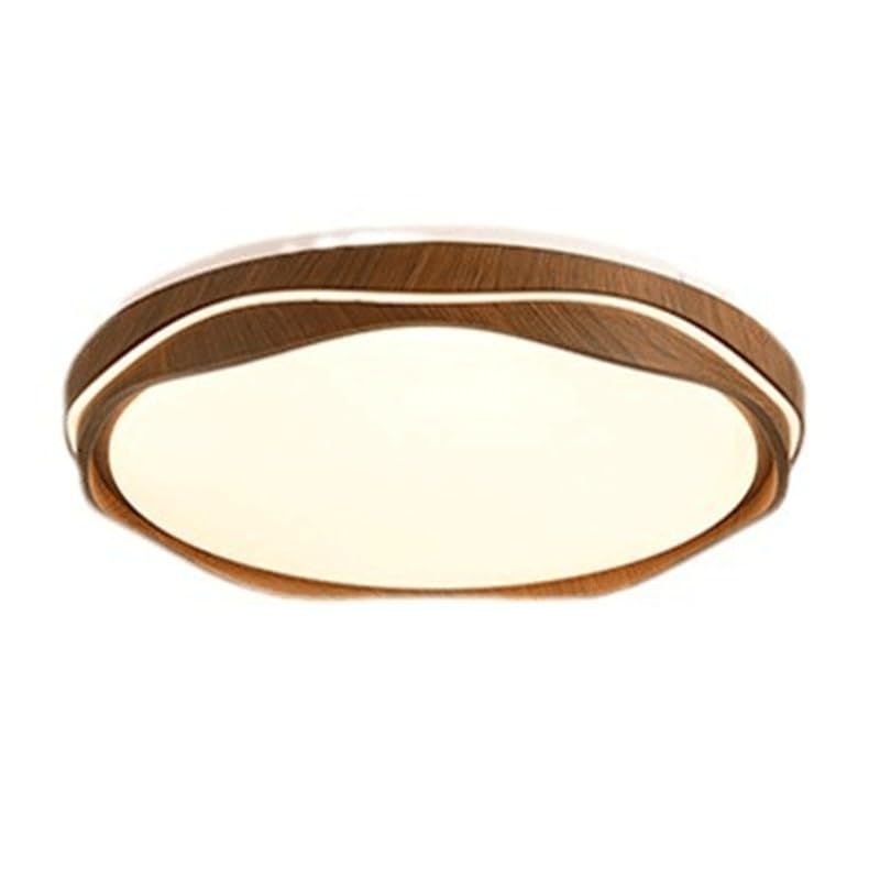 Plafonnier LED tricolore scandinave en acrylique noyer pour salon et bureau