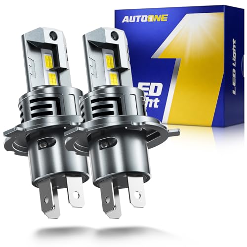 Image of AUTOONE H4 /HB2 /9003 LED Bulb Hi Lo, 80000LM, 1:1 Size 99% Compatibility, 2 PCS