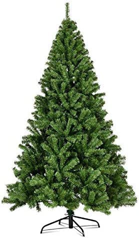 6FT/1.8M Classic Artificial Christmas Tree Xmas Realistic Natural Green Branches with Solid Metal Leg 6FT/1.8M Classic Artificial Christmas Tree Xmas Realistic Natural Green Branches with Solid Metal Leg