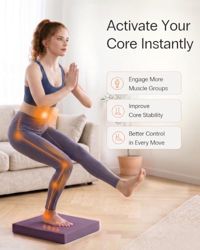 Image of StrongTek Professional Foam Exercise Balance Pad - 15.8 inch x 13 inch x 2 inch, High-Density TPE Foam Knee Pad, Non-Slip & Water-Resistant, for Balance Training, Physical Therapy, Yoga, and More