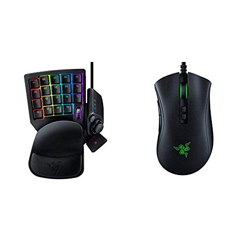 Razer Tartarus v2 Gaming Keypad - Classic Black & DeathAdder v2 Gaming Mouse: 20K DPI Optical Sensor - Fastest Gaming Mouse Switch - Chroma RGB Lighting - 8 Programmable Buttons - Classic Black