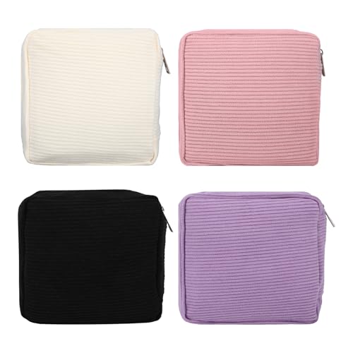 Image of 4Pcs Sanitary Napkin Storage Bag, Portable Period Bag for Teen Girls Woman