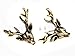 Metal Vintage Bronze Deer Head Stud Earrings Xmas Gift
