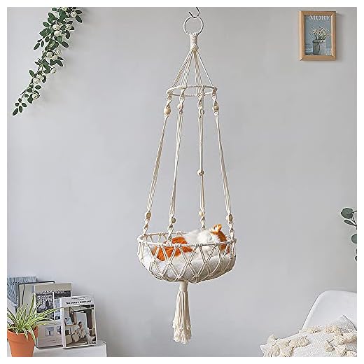 Freenfitmall Katt hängmatta fönster säng husdjur hängande säng boho flytande träd hängmattor, platsbesparande möbler sittpinnar och hyllor