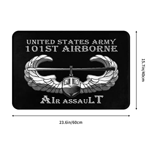Us Army 101St Airborne Air Assault Indoor Door Mat Antiskid Stain Resistant Carpet, 16X24 Inch Door Mat Indoor Entrance #TOP2