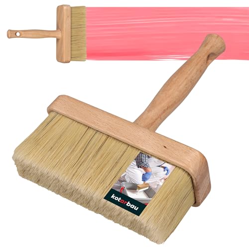 KOTARBAU® Brocha Rectangular con Mango de Madera, 150 mm, Pincel para Pintar Superficies Grandes, Paletina Ancha con cerdas Resistentes, Brocha Plana para Pintar Paredes y techos Extra Grande