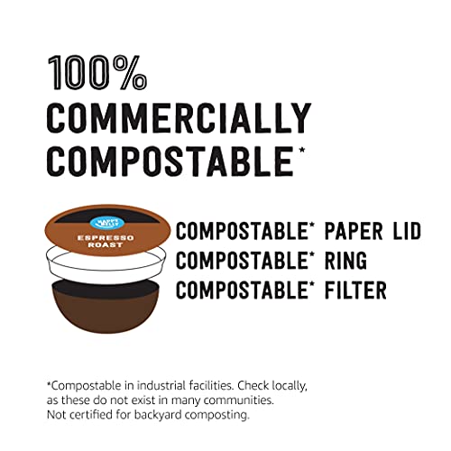 Amazon Brand - Happy Belly Espresso Roast Compostable Coffee Pods (Dark Roast), Compatible with K-Cup Brewer, 96 Count - image 4
