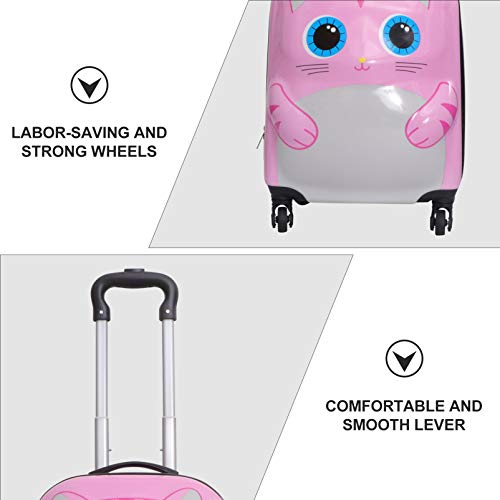 ABOOFAN Legering Rolling Schooltas Geel Kinderen Koffer Trolley Rolling School Rugzak Rolling Boek Tas Met Wielen Carry… - Afbeelding 8