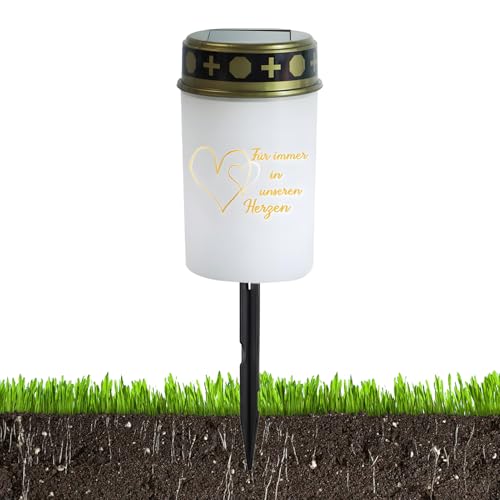 Luz LED para tumbas | Lámpara de vela de jardín, lámpara solar LED con detector de movimiento para exteriores, jardín, decoración del hogar