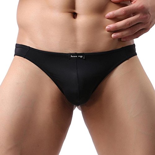SamMoSon String Herren Erotik Männer Mankini Thong Unterwäsche Unterhosen Männer Slip Herren Erotik Unterwäsche Tanga Herren Tanga Unterwäsche Bodysuit Dessous Unterhosen Herren (Schwarz, L) Cover
