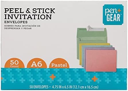 PEN+GEAR Peel & Stick Invitation Envelopes
