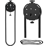 levigationlu Endloser Seiltrainer, Schlingentrainer Mit Einstellbarem Widerstand, Endless Rope Trainer, Seilzugtraining Für Griffkraft, Arme, Rücken Und Körperkoordination Black