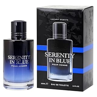 Serenity In Blue for Men Eau De Toilette - 100ml | Fresh Spicy Scent Fragrance Spray with Calabrian Bergamot Paired with Spicy Pepper