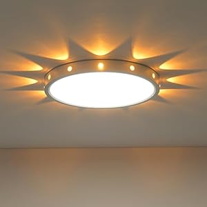 Anmaice 24W LED Deckenleuchte mit Nachtlicht Weiß