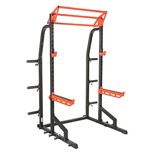 Sunny Health & Fitness Power Zone Half Rack Heavy Duty Performance