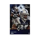 Emmit Smith Classic Star Canvas Poster (2) Artworks Picture Print Poster Wall Art Painting Canvas Decor Home Posters Decorative 08x12inch(20x30cm)