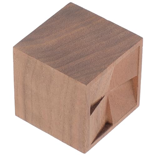 Difusor aromático eléctrico de madera diseño cuatro caras negro nogal