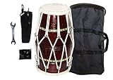 Riesiger Korb 1115 – Seilbefestigung aus Holz Dholak (braun) mit komplettem Set