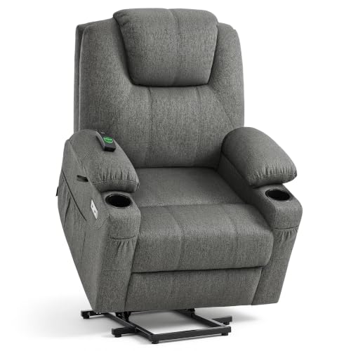 MCombo 7040 Grey Fabric Lift Recliner