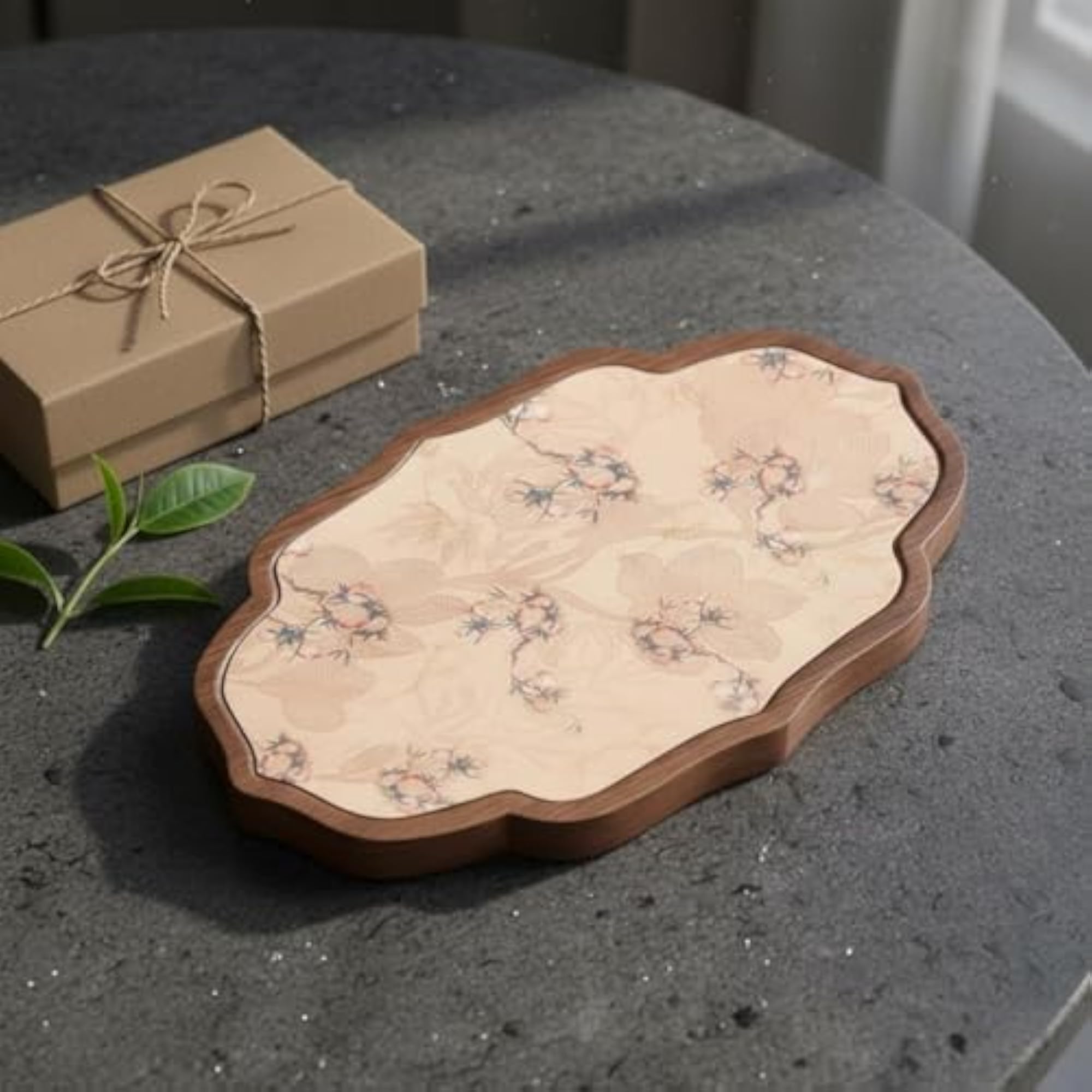 Waterproof Chinese Design Tea Tray