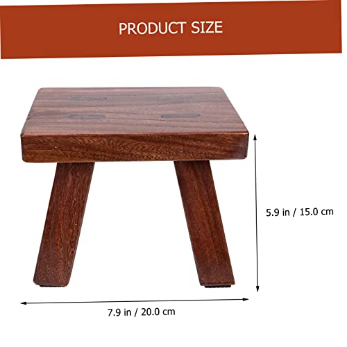 Veemoon Banqueta De Madeira Para Banheiro 2 Peças Banquinho Para Crianças Ao Ar Livre Banquinho Para