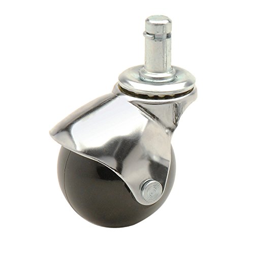 Nexel 250747 Chair Caster 5 Pack, 2 Inch Plastic Hooded Ball Casters, Stem Type E Replacement Wheels for Office Chairs, Desk Seating and Furniture Mobility by Nexel - Used condition - US$16.34