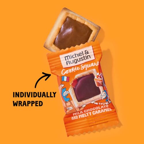 Image of Michel & Augustin Milk Chocolate Caramel Shortbread Cookies, 15ct Bag