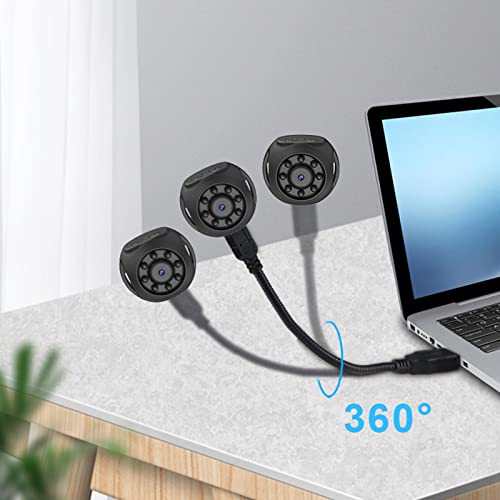 Mini Camera,HD 1080P WiFi Mini Hidden Camera with Night Vision,Baby Monitor Home Security Nanny Surveillance Tiny Portable Cam for Home Indoor Outdoor,Black - Image 3