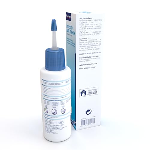Virbac Phisio Limpador Auricular Limpeza Otológica Regular para Cães e Gatos 100 mL