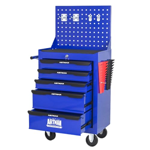 S.Walt 5-Drawer Rolling Tool Chest with Pegboard