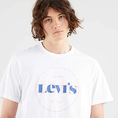 Levi's Herren Ss Relaxed Fit Tee T-Shirt,Ssnl Mv Logo *White*,S – Ansicht 4