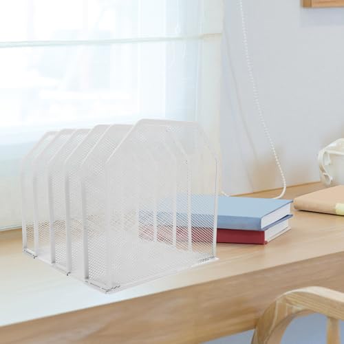 Rangement pour maison et classe : trieur de documents compact blanc