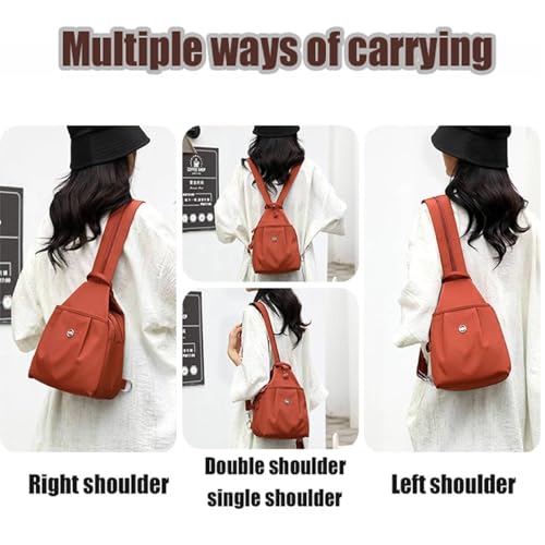 Waterproof 2-Way Commuter Bag, Large Capacity Oxford Convertible Shoulder/Crossbody Bag, Anti-Theft Travel Tote3