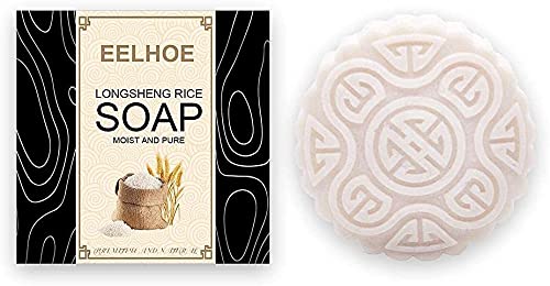 Soap Shampoo Handcrafted Rice Soap Rice Water and Natural Ingredients Rice Soap, Shampoo Bar, Solid Shampoo Bar for Nourishing and Softening Dry Hair Roots