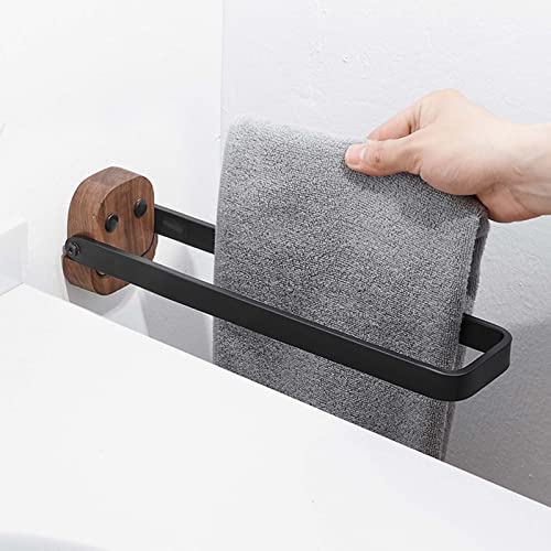 Porte-serviettes sans perceuse noir pour éviter de trouer le carrelage - 4