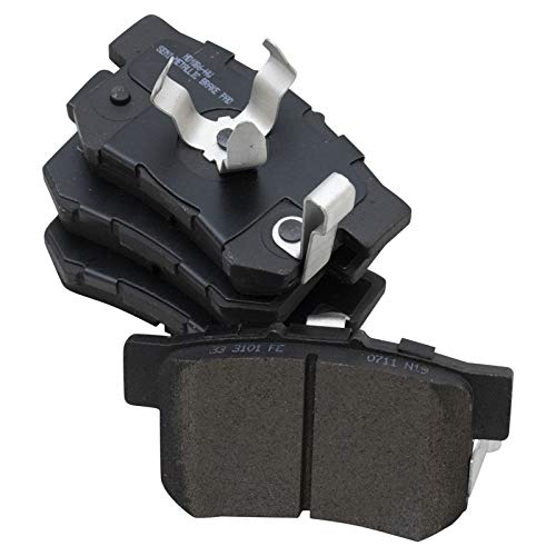 Image of TRQ Rear Brake Pad & Rotor Kit Semi-Metallic Compatible with 2010-2011 Honda Accord Crosstour 2012-2015 Crosstour
