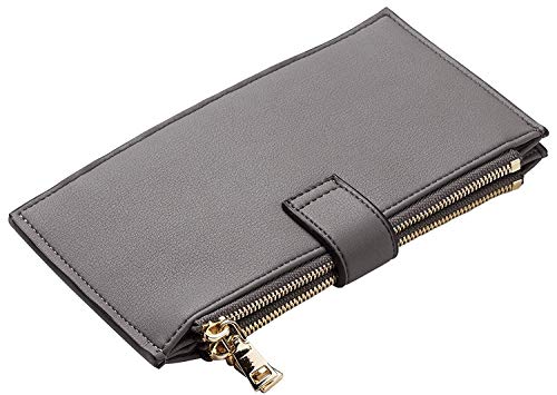 Image of Travelambo Leather Wallets for Women Slim RFID Blocking Bifold Credit Card Holder Wallet