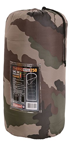 SAC DE COUCHAGE TEMPERE THERMO BAG 250 CAMPING NATURE OUTDOOR MILITAIRE CAMOUFLAGE