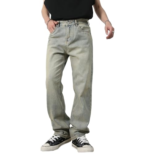 Pantalones denim sueltos oversize hombre talla grande miniatura 1