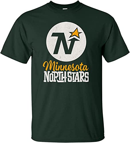 WIPEO Minnesota North Stars Hockey Retro Jersey Logo St. Paul Minneapolis Viki Black L