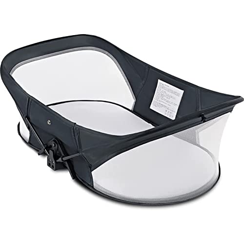 Image of nordmiex Travel Bassinet-Folding Portable Bassinet,Baby Crib Baby Bed with Mosquito Net,Easy to Fold and Lightweight