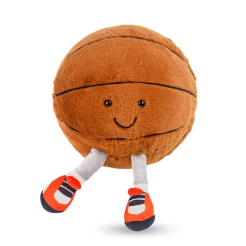 Peluche de poupée de basketball pour enfants coussin rond sport chambre 33cm
