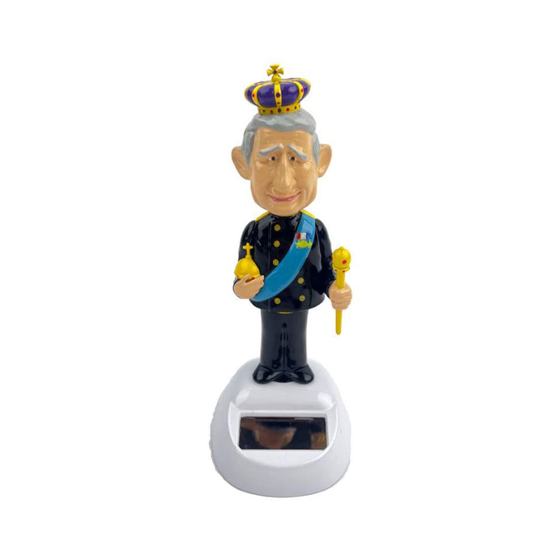 St@llion Solar Powered King Charles Dancing Ornaments for Decoration Home/Desktop/Car/Window/Garden Accessories (Pack of 1)