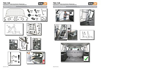 Travall Guard Compatible With Nissan Pathfinder (2004-2012) Tdg1138 - Rattle-Free Steel Vehicle Specific Pet Barrier #TOP6